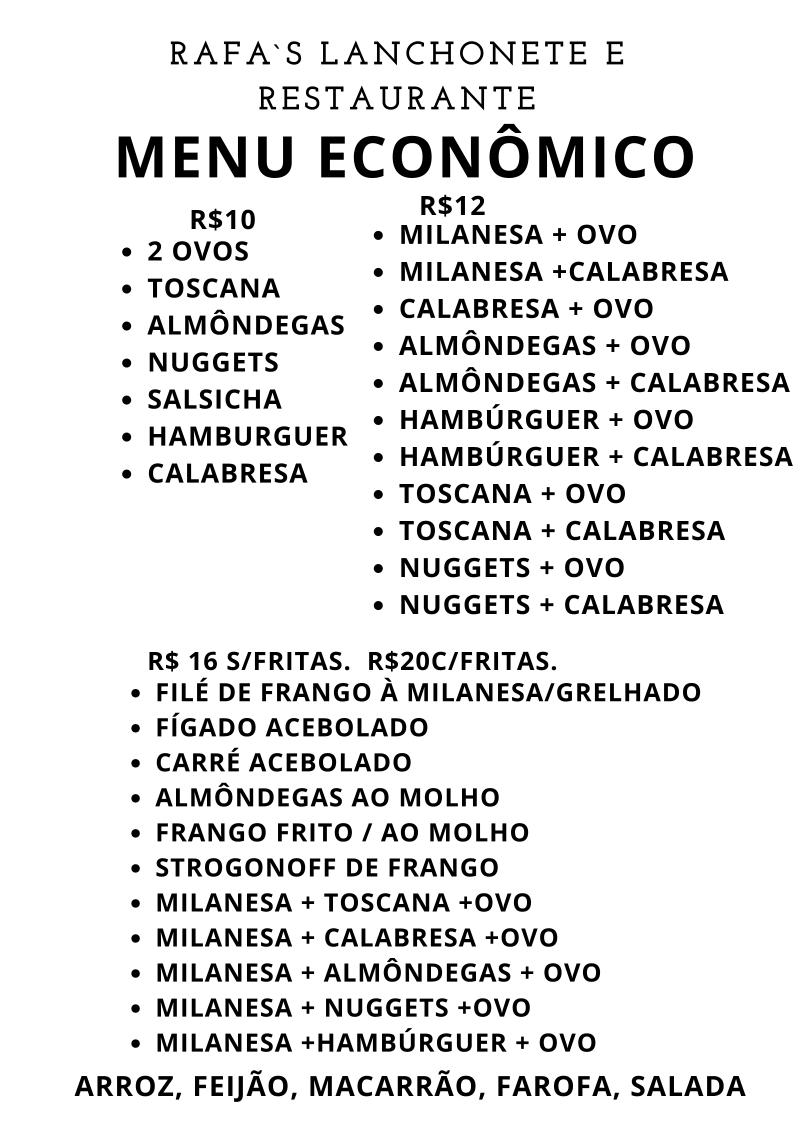 Rafas Lanchonete Restaurante