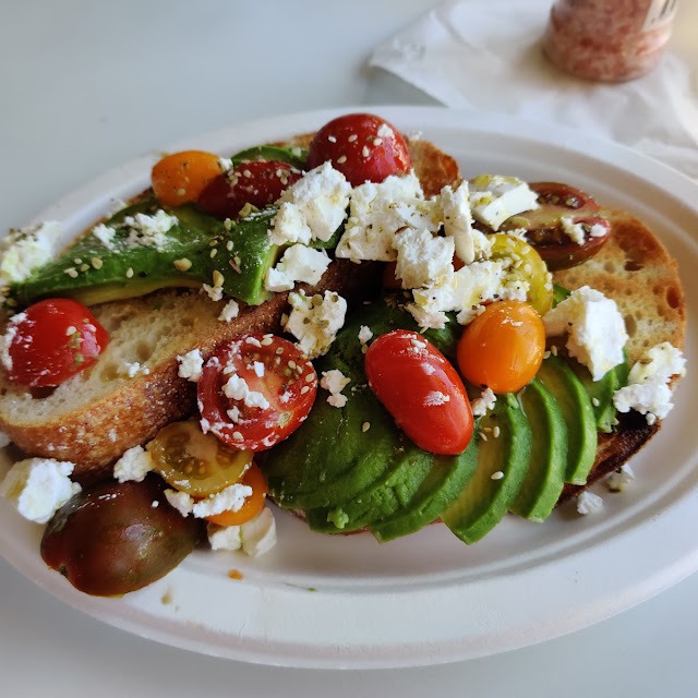 Tomato Feta & Avocado on Sourdough