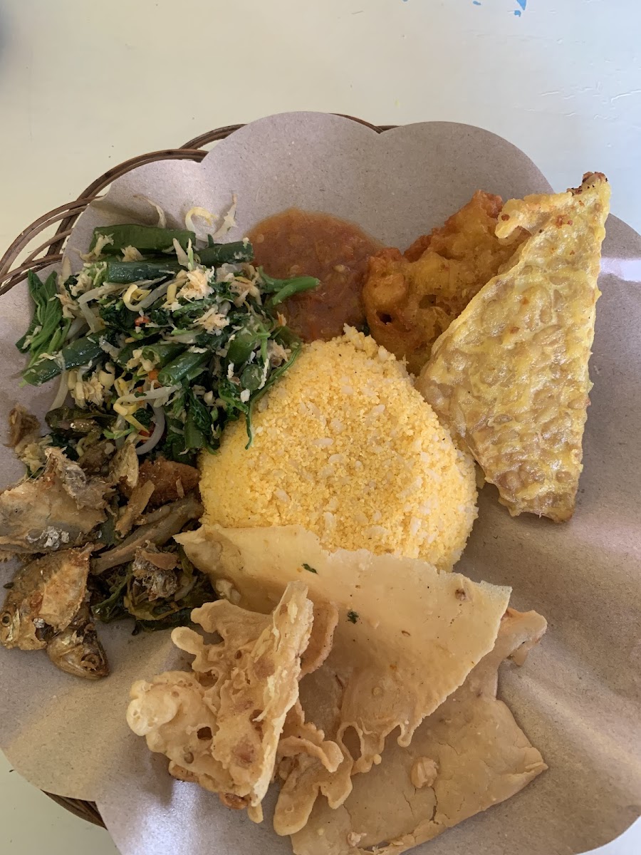 Nasi Jagung Iwak Peyek