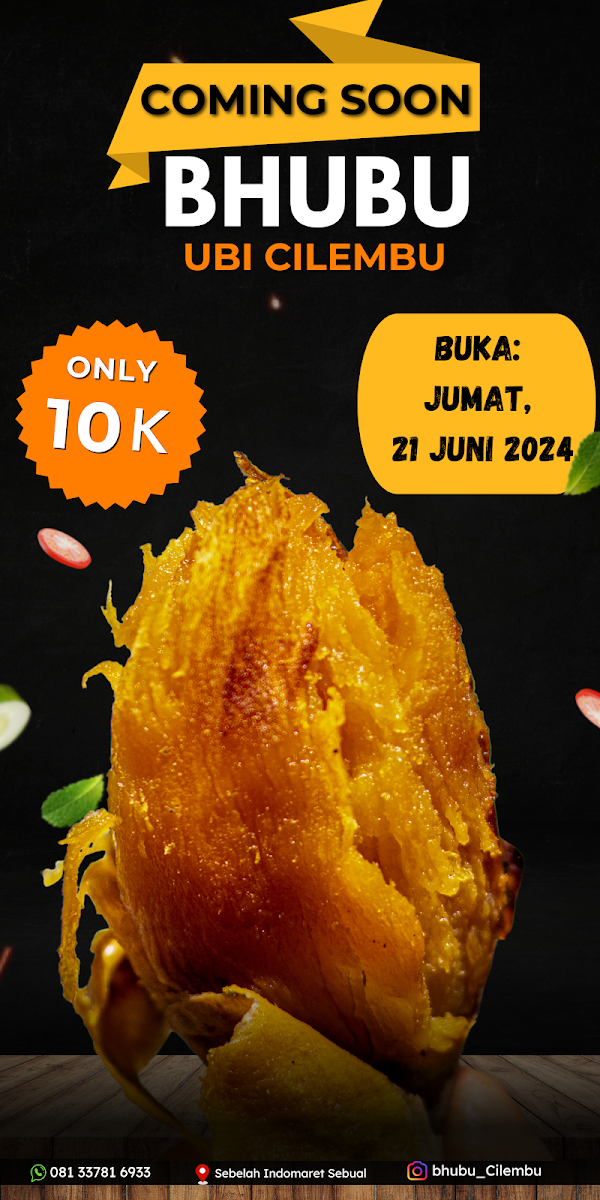 Bhubu Ubi Cilembu Oven