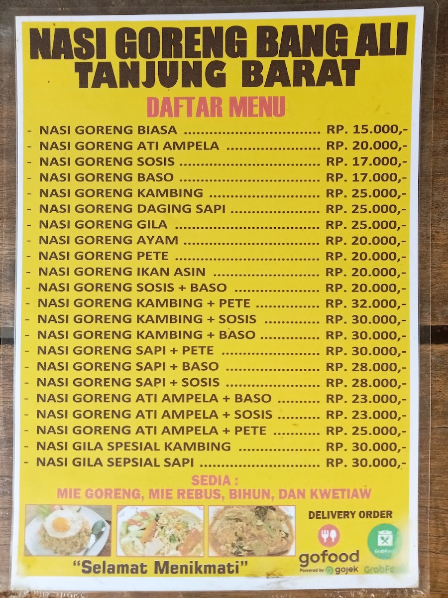 Nasi goreng bang Ali