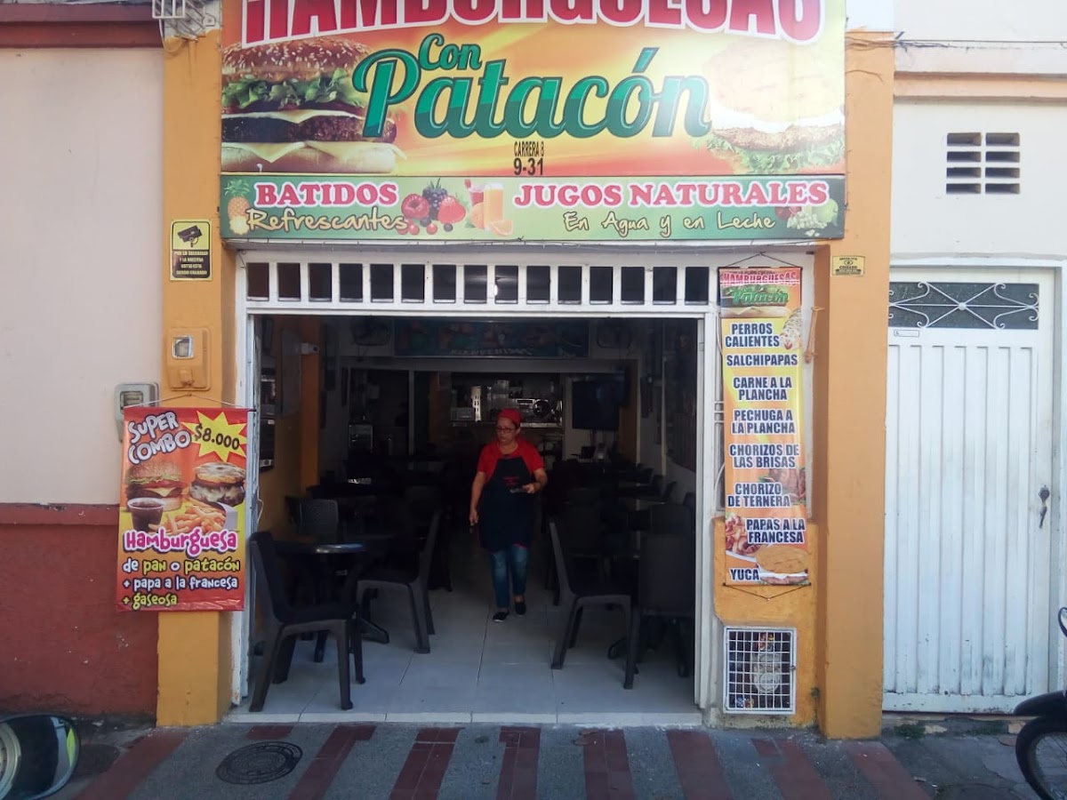 Hamburguesas con Patacon