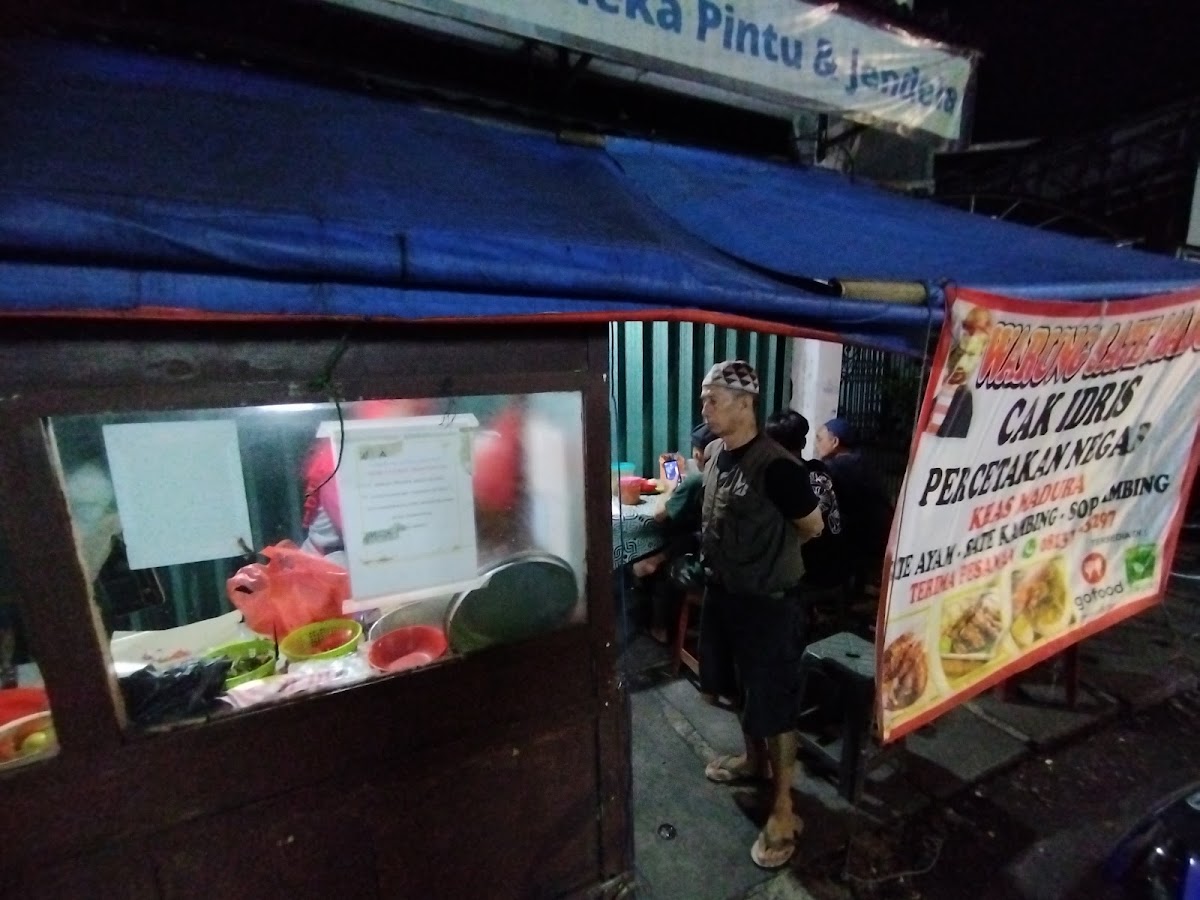 Warung Sate madura cak idris percetakan negara