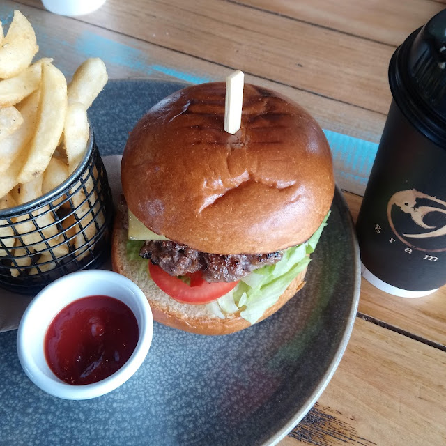 Burger Chips & Coffee