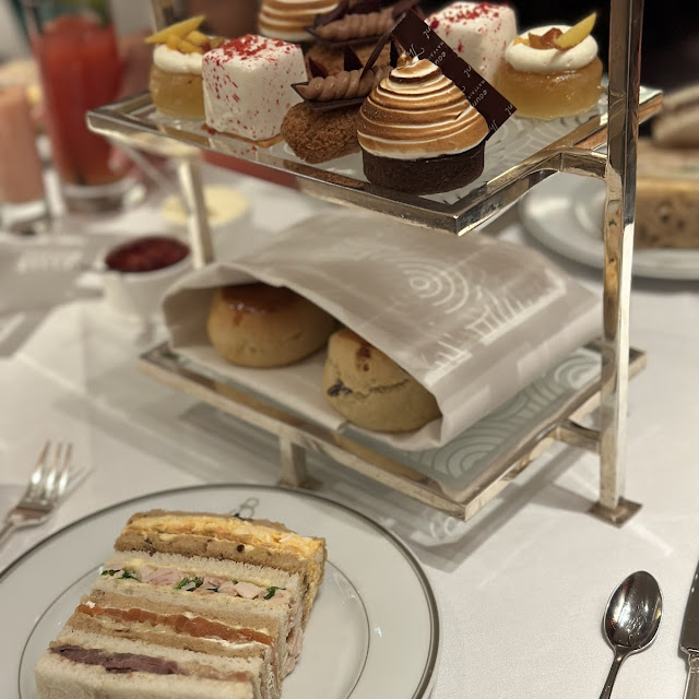 Sandwiches and Pastries for Afternoon Tea
