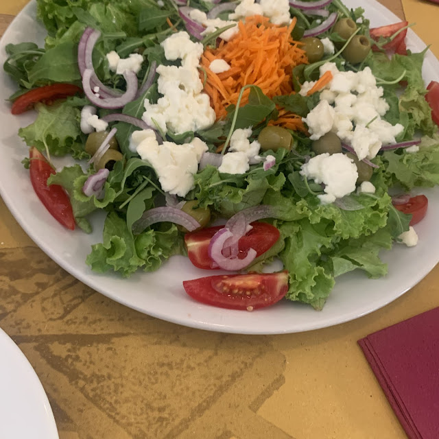 Salad with Grilled Eggplant