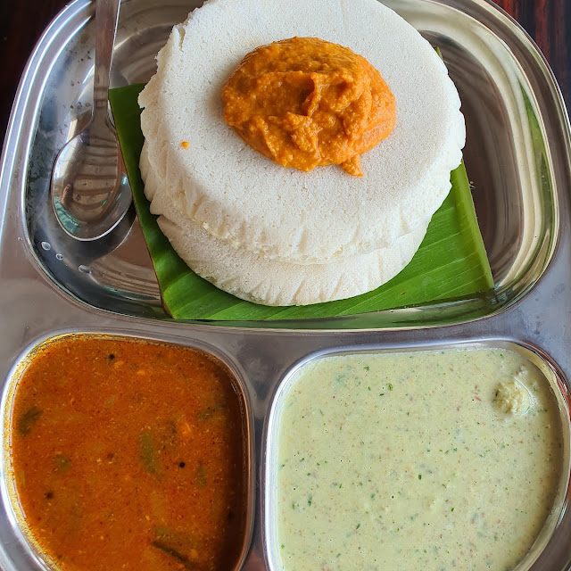 Thattey Idli Sambar