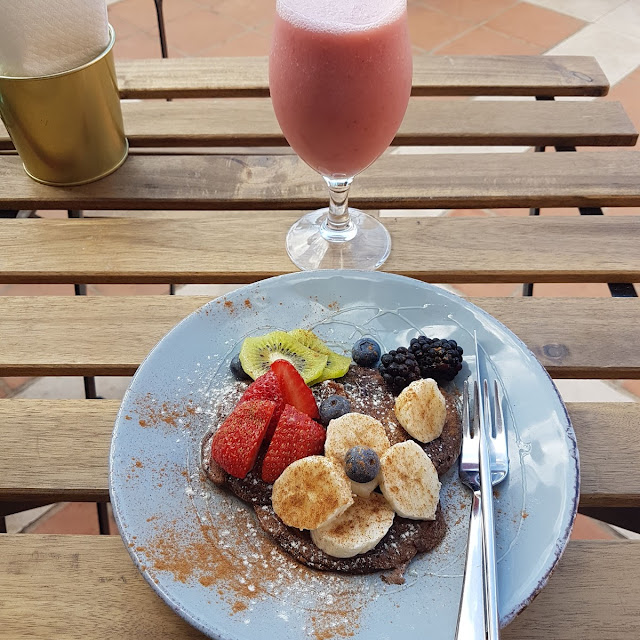 Panquecas de Alfarroba