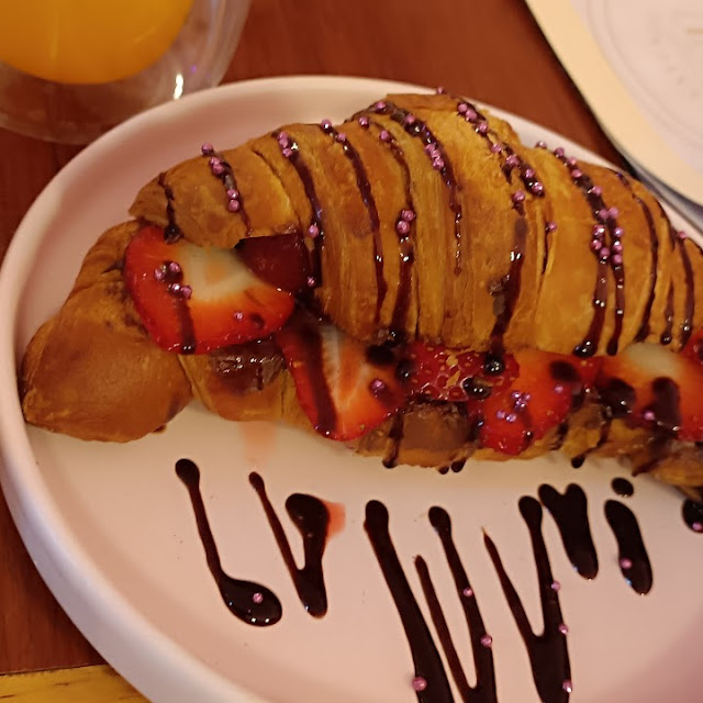 Croissant de Nutella Con Fresas