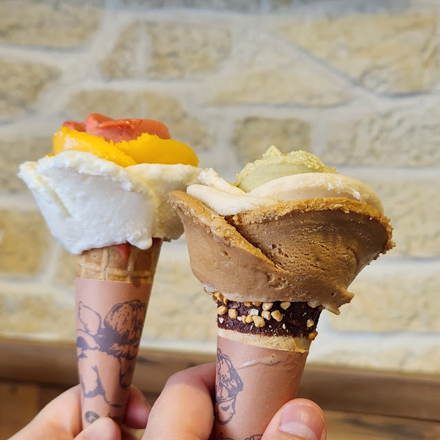 Chocolate Flower Ice Cream Cone