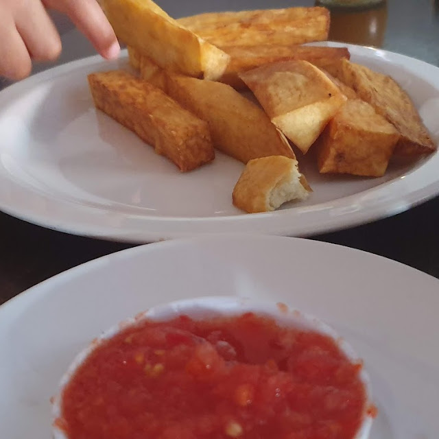 Boiled Fried Yam