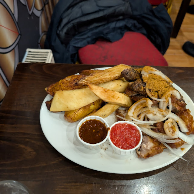 Fried Yam with Tilapia