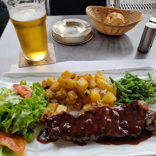 Steak with Local Beer