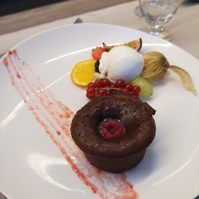 Fondant Au Chocolat Coulis Framboise