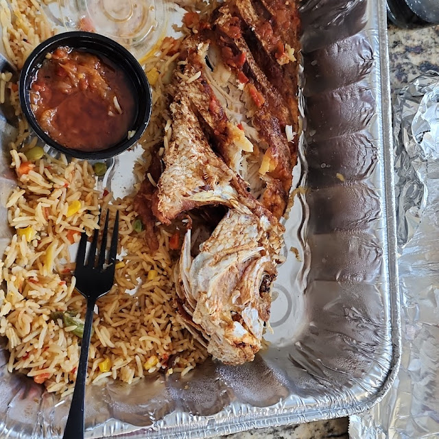 Fried Snapper & Jollof Rice