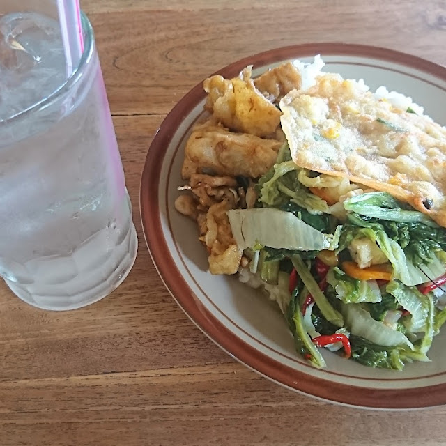 Nasi Sayur Sawi & Capcay