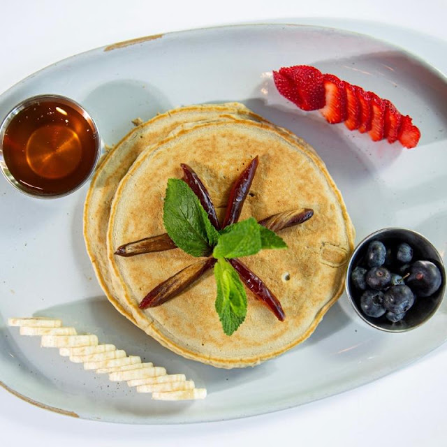 Matcha Protein Pancakes