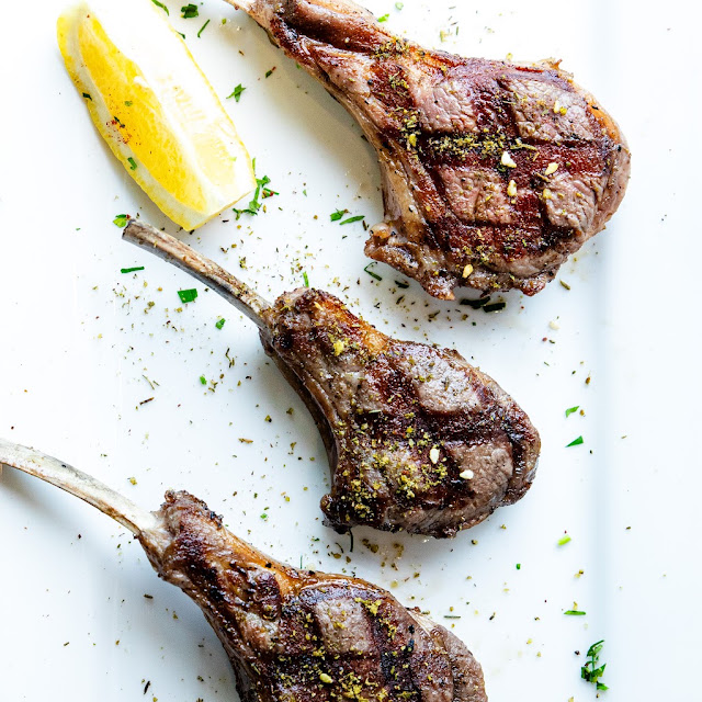 Za'Ater Crusted Lamb Chops