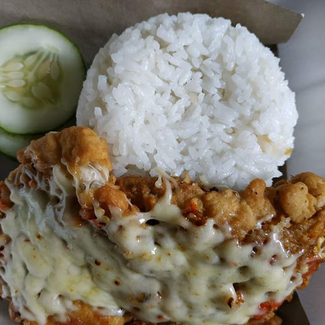 Ayam Geprek Krewol Keju Mozzarella