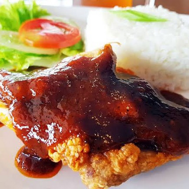 Ayam Geprek Saus Lada Hitam
