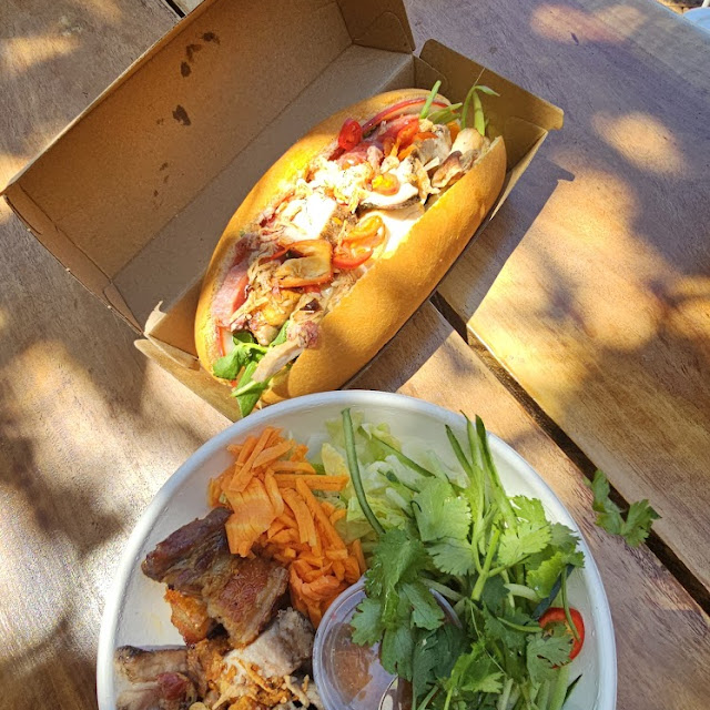 Meateater Rolls and Roast Pork Salad Bowl