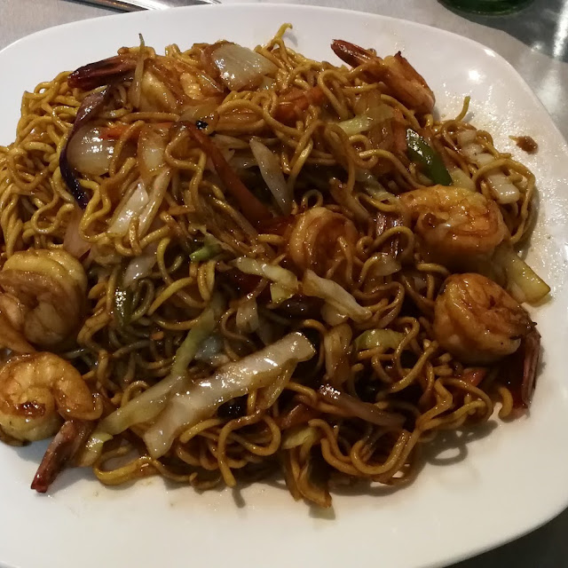 Fideos Al Wok Con Gambas