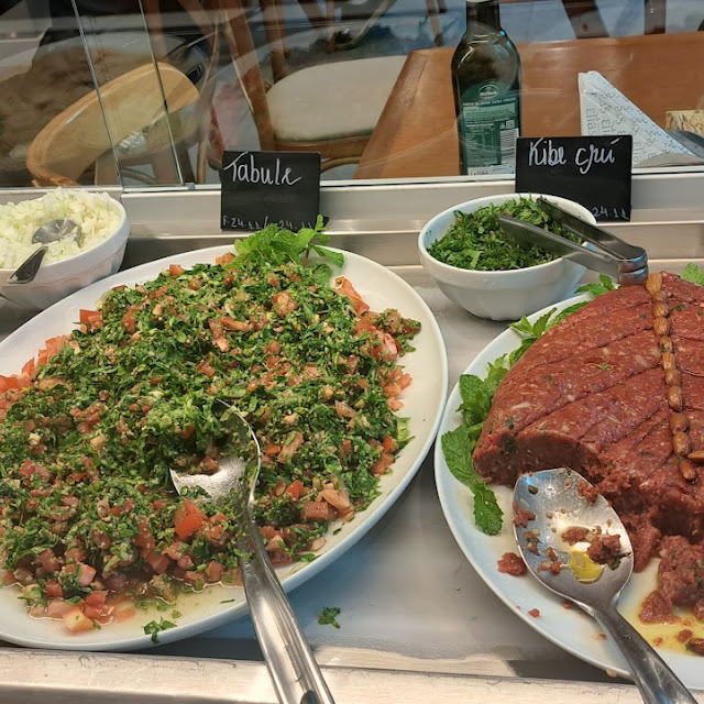 Ancho Tabule Pão Arabe Quibe Cru
