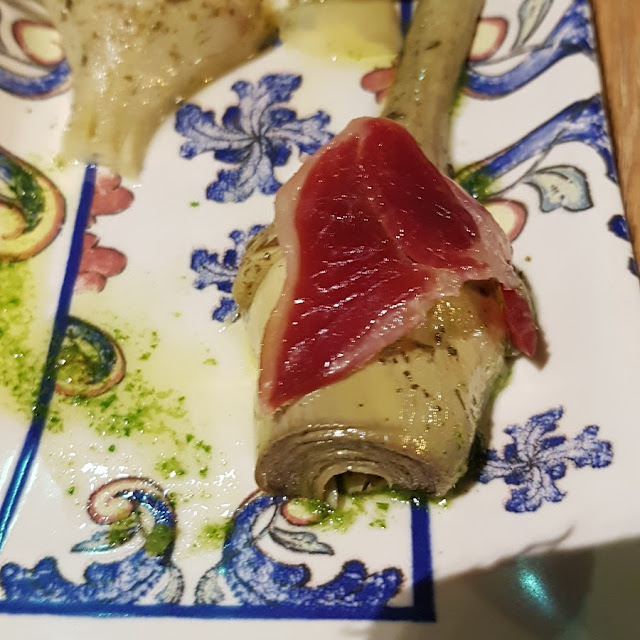 Alcachofas Con Jamón