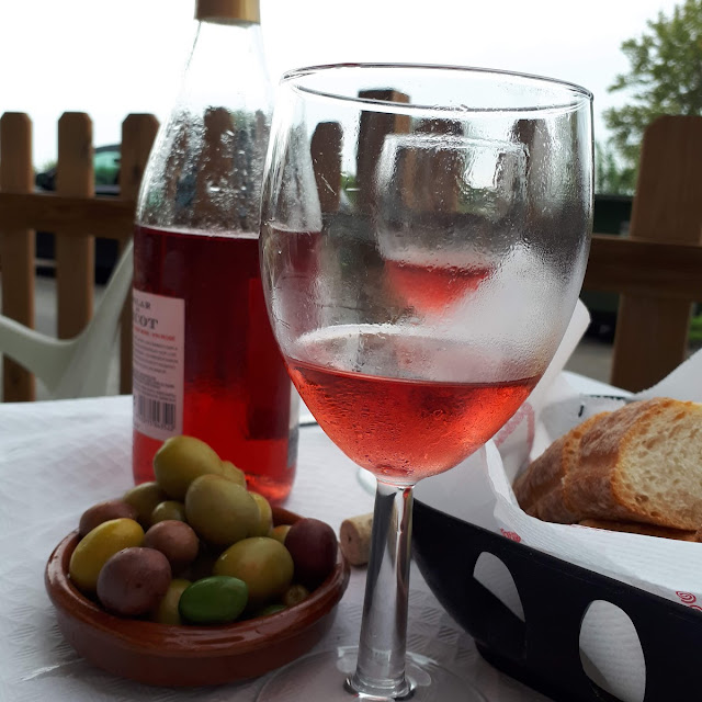 Colors Olives Wine and the Freshest Bread