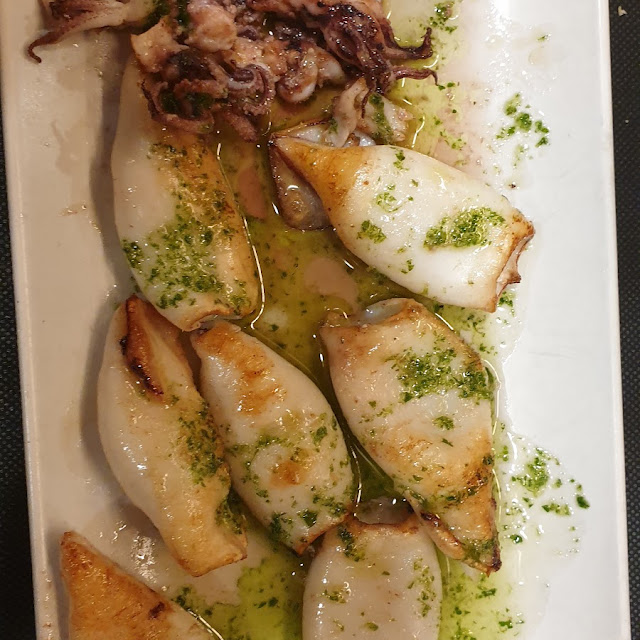 Grilled Squid with Garlic