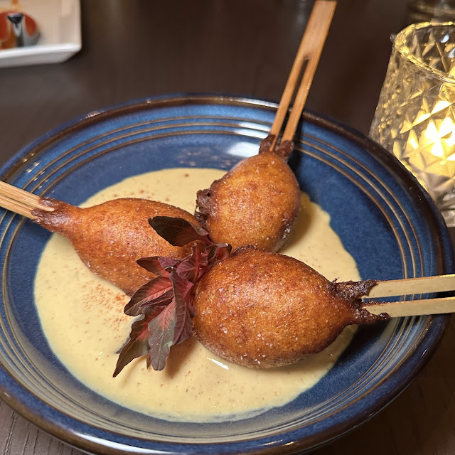 Crab Cake Corn Dogs