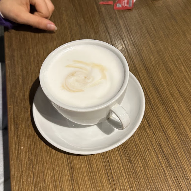 Warm Flat White Coffee