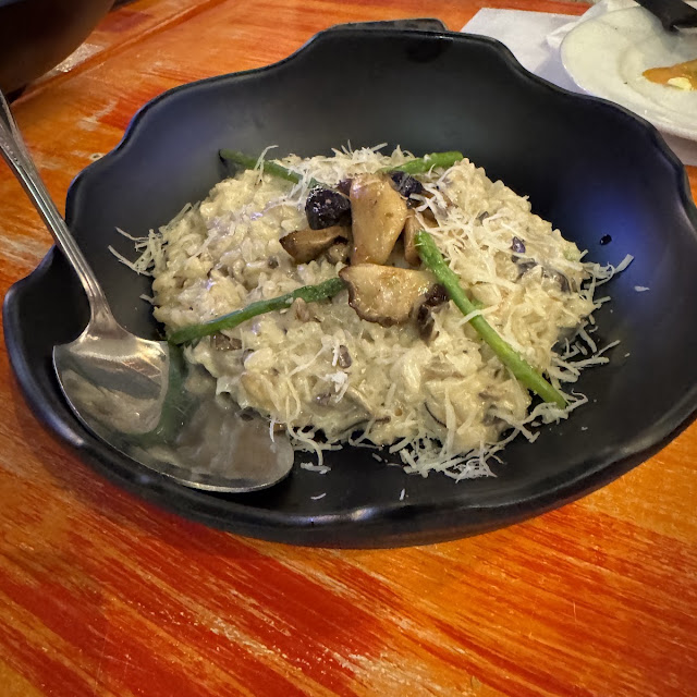 Mushroom and Asparagus Risotto