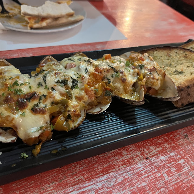 Cheesy Mussels