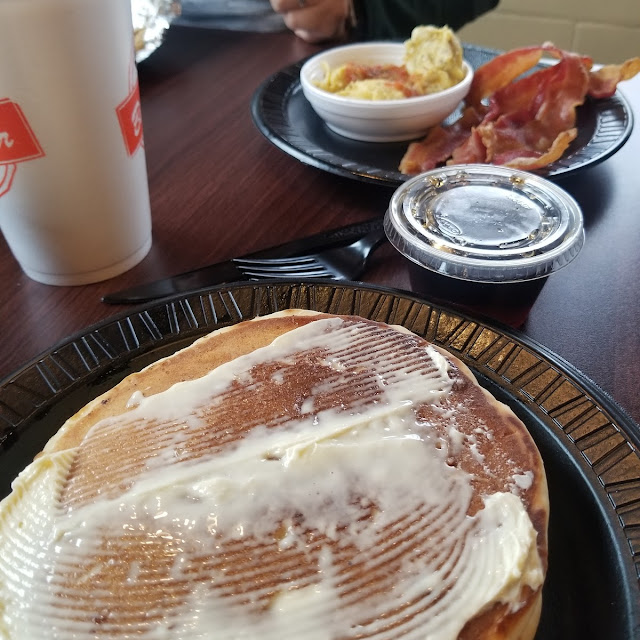 Pancakes Egg and Bacon