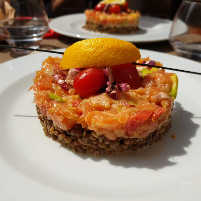 Tatare de Saumon Et Lentilles