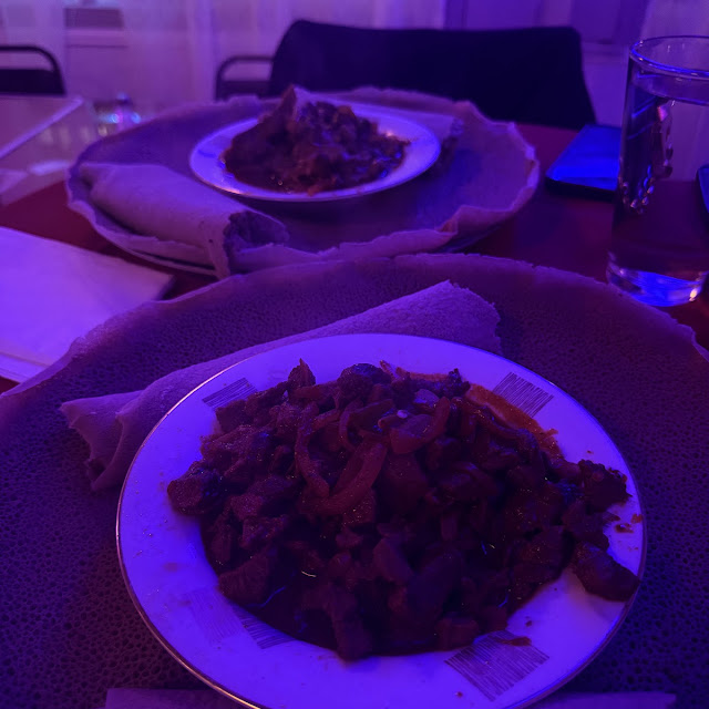 Injera with Beef TIBS