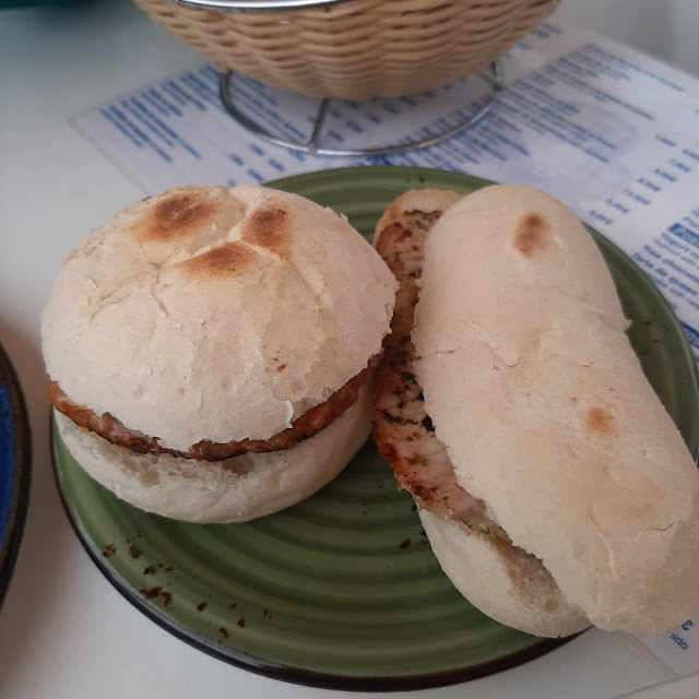 Cateto Bread Roll with Pork Steak Cheese & Ham