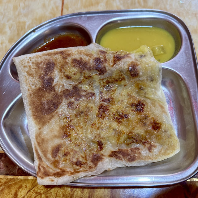 Roti Canai with Curry Dips