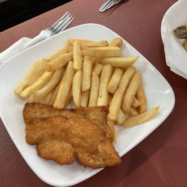 Kids Snitzel and Chips