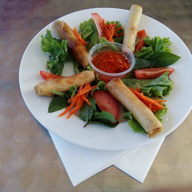 Homemade Spring Rolls with Real Chilli Dipping Sauce mmmmm