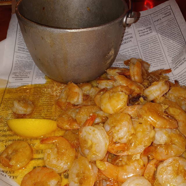 Shrimp Scampi with Lobster Butter Sauce Platter