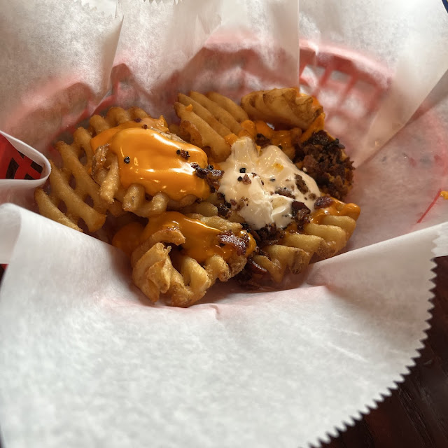 Sweet Potato Waffle Fries with Marshmallow