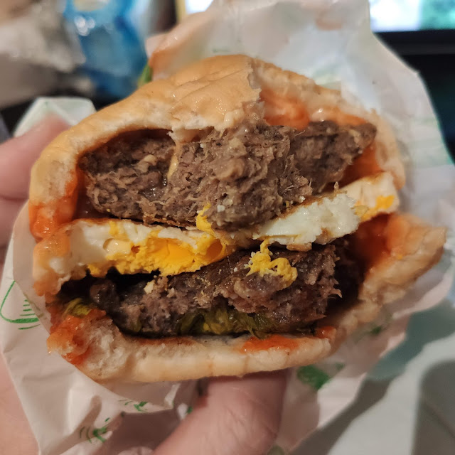 Super Double Beef Egg Cheese Burger