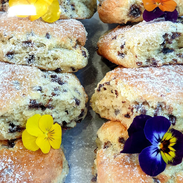 Banana and Chocolate Chip Scone