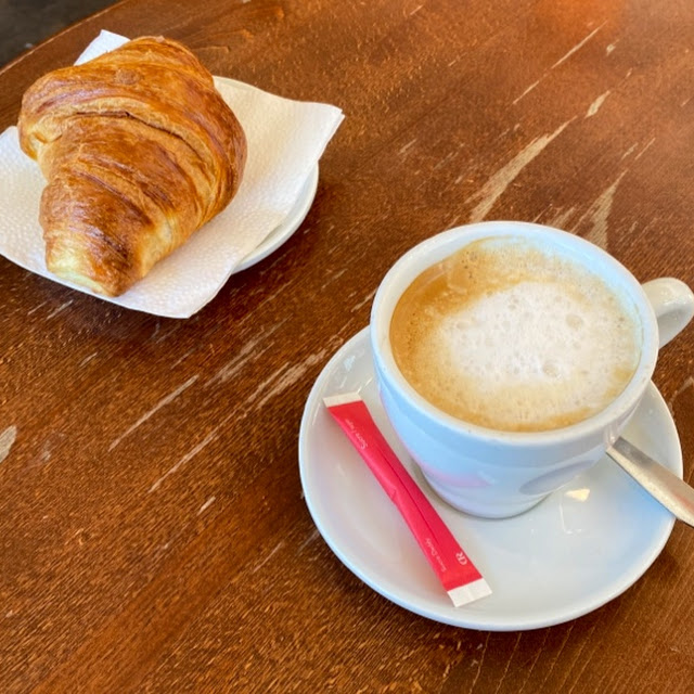 Coffee Cream and Croissant