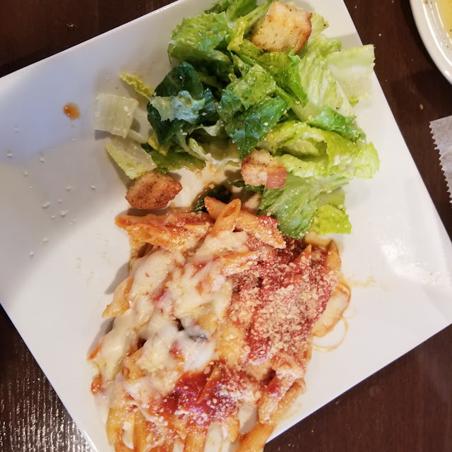 Baked Ziti & Ceasar Salad