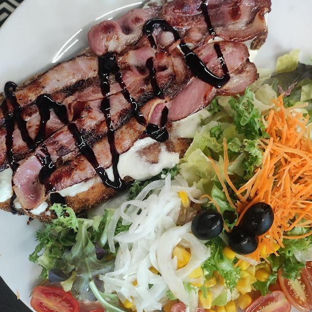 Escalope Bacon Queso Vinagre Modena