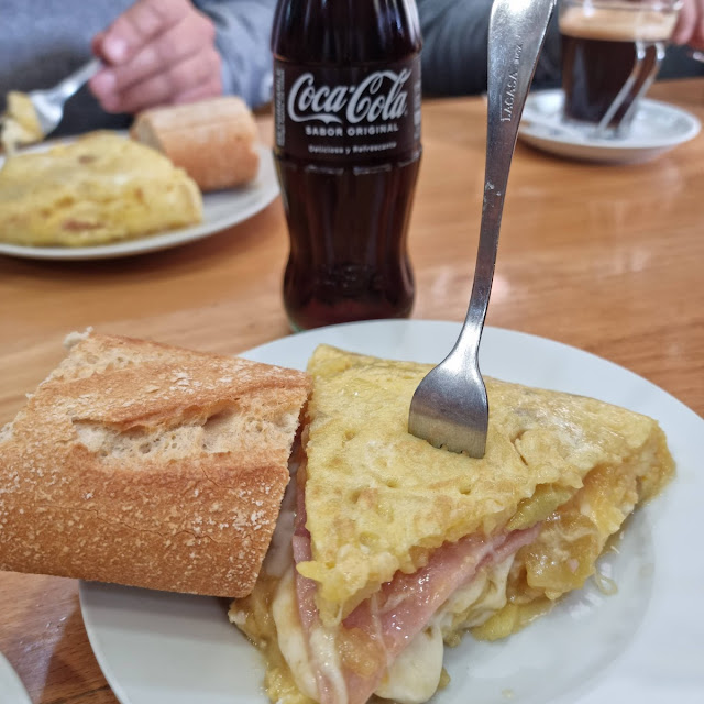 Tortilla de Patatas Jamon Y Queso