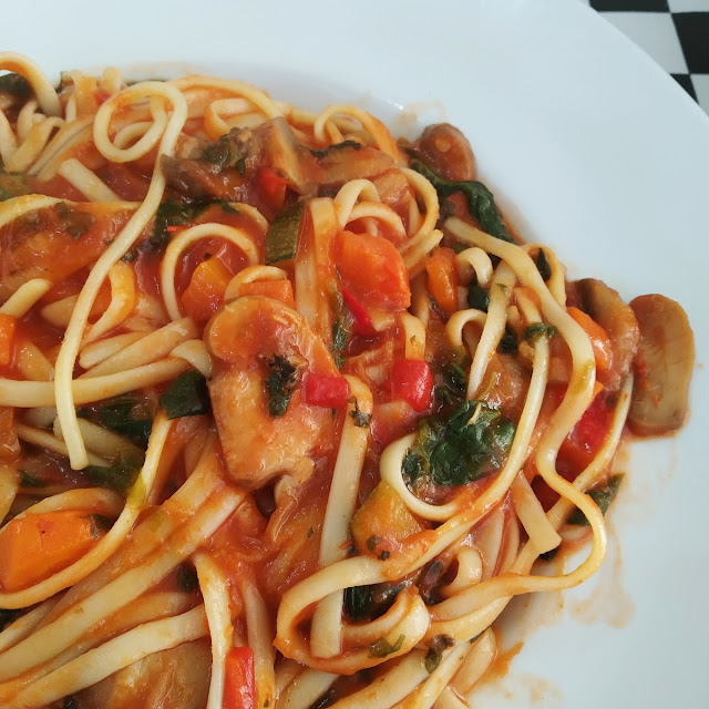 Espaguetis Con Salsa Vegetariana